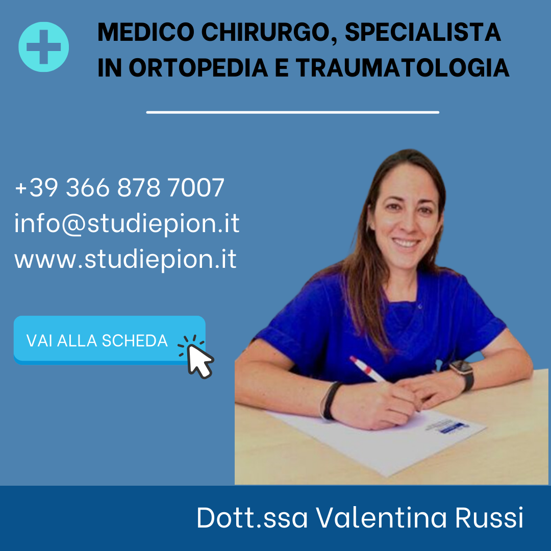 Medico chirurgo, specialista in Ortopedia e Traumatologia